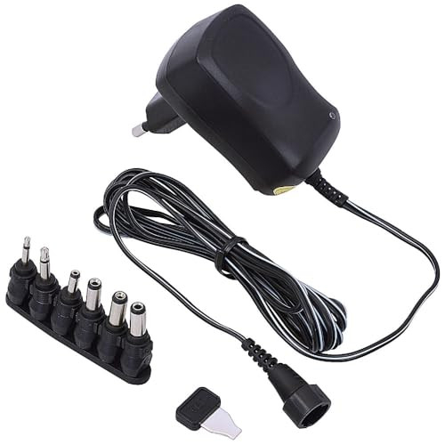 GEFOM Universele multifunctionele netvoeding 12V 600mA met 6 aansluitingen