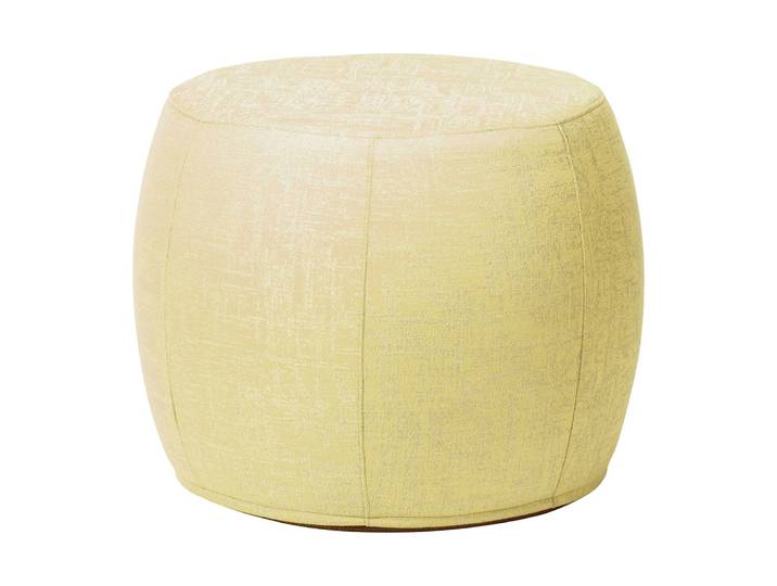 Stern POUF Ø50/59x46 cm Outdoorstoff gelb/seidengrau meliert mit