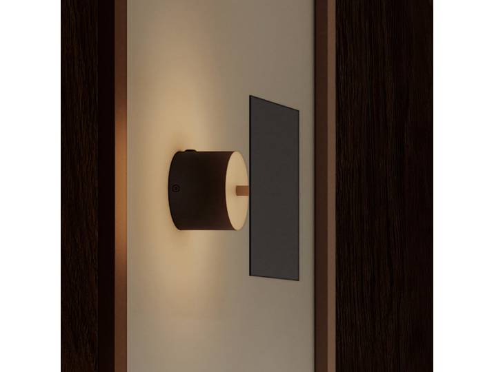 Applique murale LED Chameleon, noire, 9 cm - 101 Copenhagen - Salon / séjour - Design - Aluminium - À ampoule unique