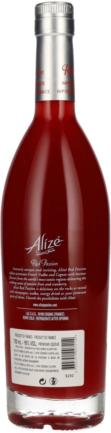 Alizé Passion Alizé Red Passion Liqueur 16% Vol. 0,7l