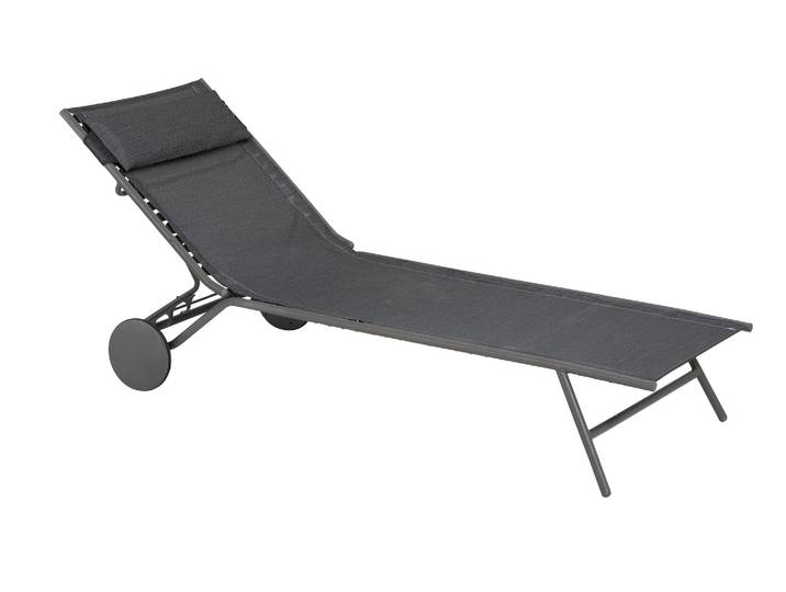 Lafuma Chaise longue Miami II Batyline Duo Obsidian