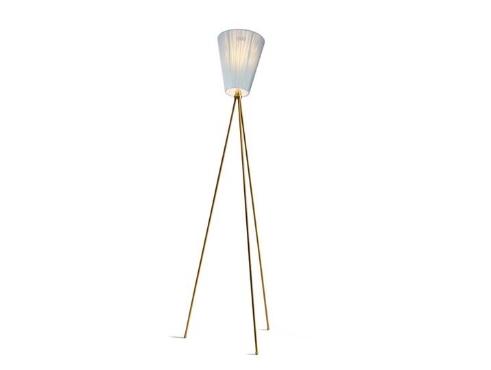Oslo Wood Stehleuchte Guld/Hellblau - Northern - Wohnzimmer - Metall