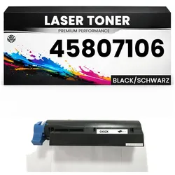 XL Toner 45807106 für OKI kompatibel Schwarz hochwertige Premium Alternative Okidata B412dn/432dn/512dn/412DN MB472w/492/562w B432dn