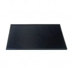 The Bars Schwarze Gummi-Barmatte 45x30 cm