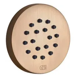 Gessi CONO feste Seitenbrause, rund, Wandmontage, 1-Strahl, 32971708, Farbe: Kupfer gebürstet PVD