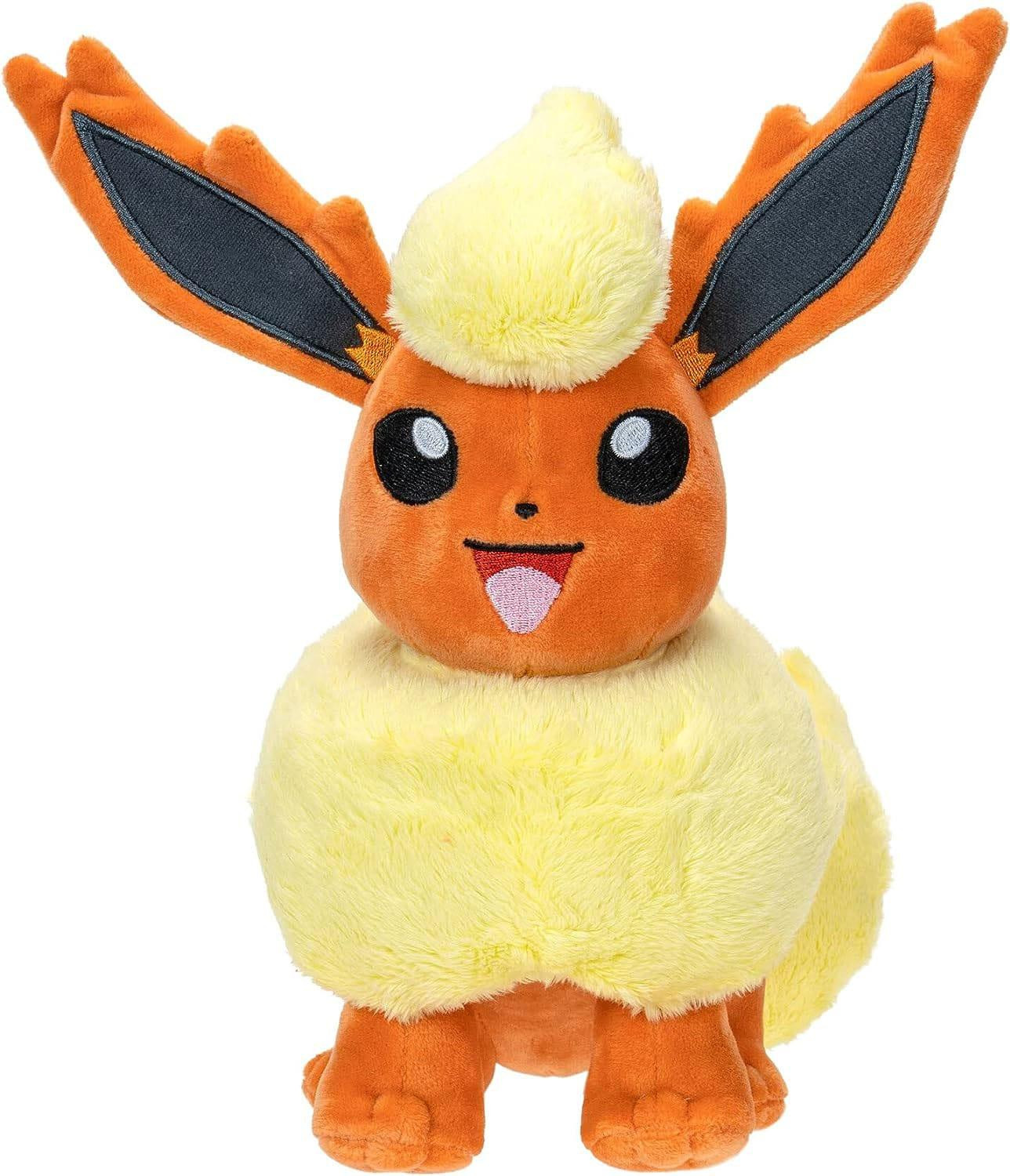 Jazwares Pokémon Flamara Pluche Figuur, 20 cm
