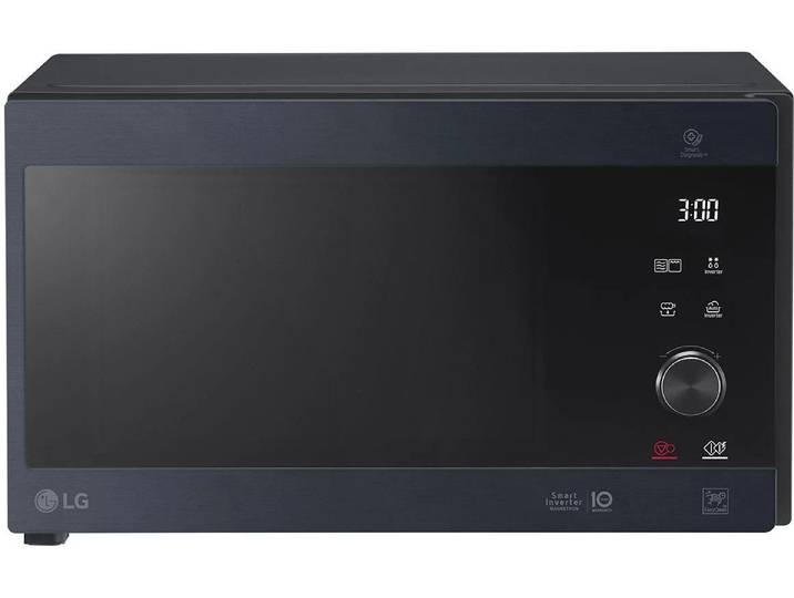 LG Mikrowelle MH6565CPB Schwarz , schwarz, B:47,6cm H:27,2cm T:38,9cm, Mikrowellen, Mikrowelle