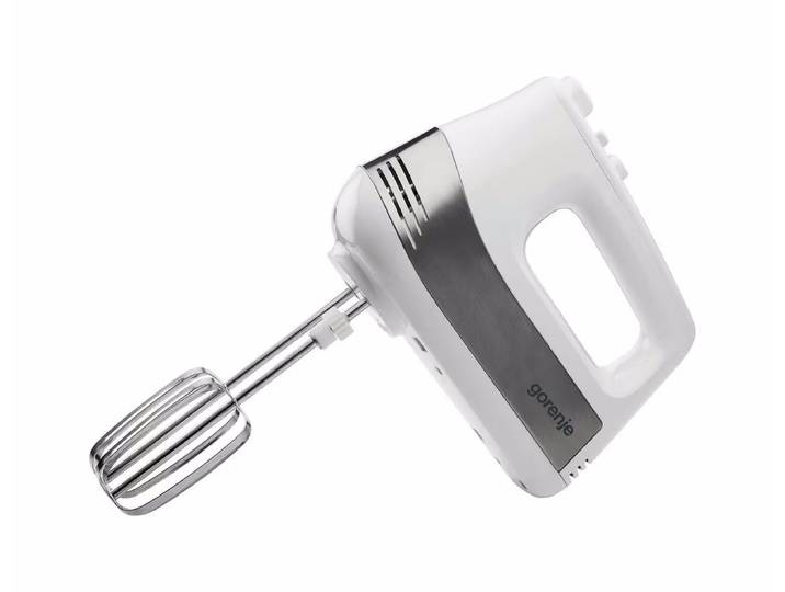 Gorenje Handmixer mit praktischem Geräteständer und Rührschüssel 3L – weiss