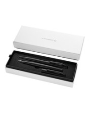 Pelikan Jazz Noble Elegance Schwarz 2 Stücke Kugelschreiber + Füllfederhalter Füller & im Set Carbon (821896)