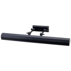 Wandlampe Bilderleuchte Spiegellampe Badleuchte Stahl Schwarz B 65,2cm 4 Flammig