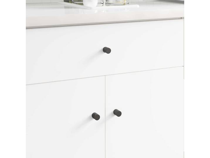 vidaXL Schrankknopf 1011 stk. Schwarz Eisen