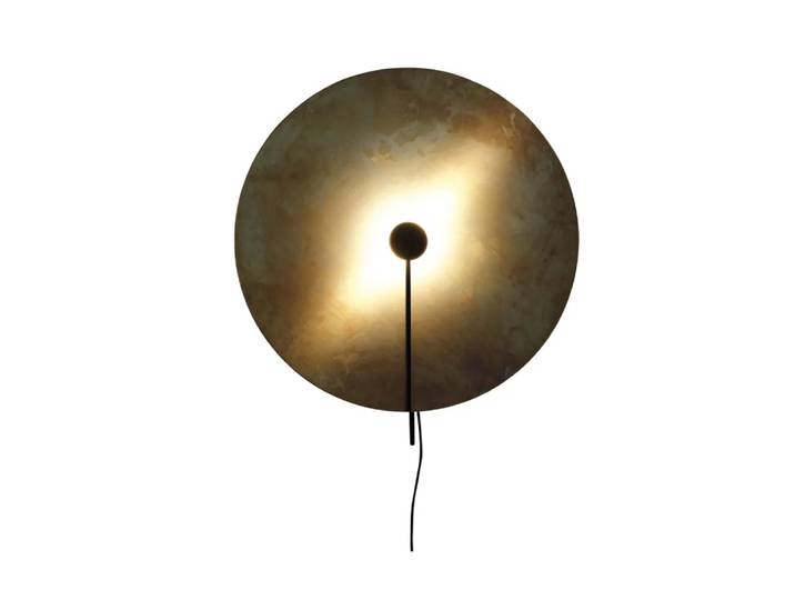 Konsthantverk Lampe sur pied Sol laiton brut, xl