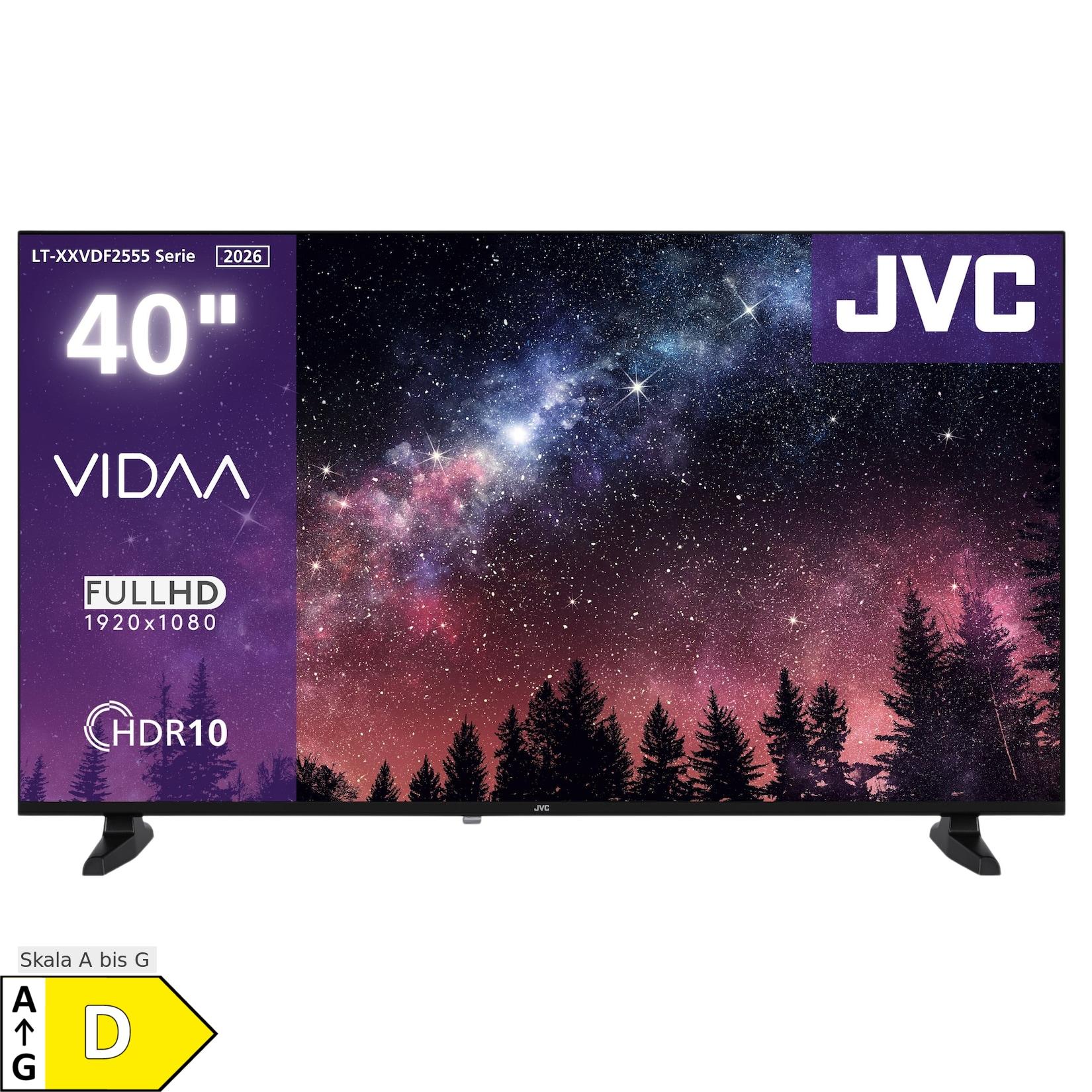 JVC LT-40VDF2555 Fernseher 40 Zoll Smart TV VIDAA Full HD HDR Fernseher, Triple-Tuner, LED TV (2026)