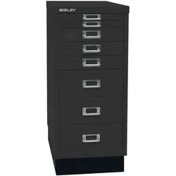 Bisley Schubladenschrank »MultiDrawer« A4, einbahnig, 8 Schübe, mit Sockel schwarz, 27.9x67x38 cm