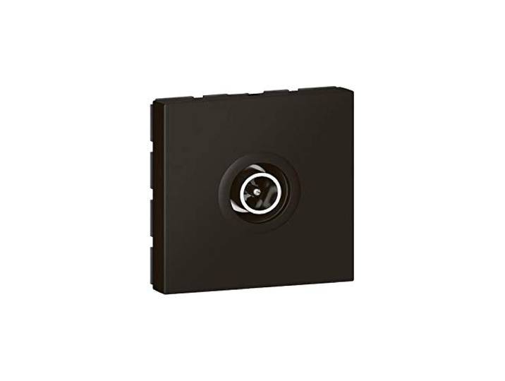 Legrand 079182L Mosaic Télévision Prise\, Ø9.52mm\, Mâle\, 2 Modules\, Noir Mat