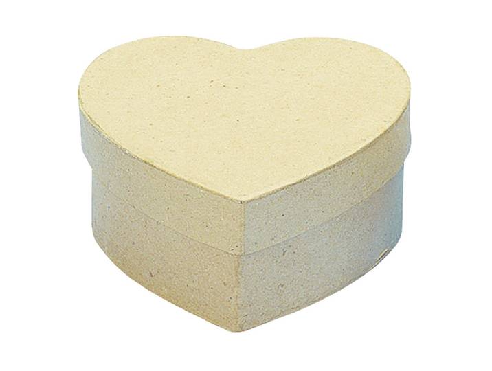 Rayher Pappmaché-Schachtel Herzform 13 × 13 × 6 cm