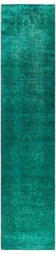 Overton "Contemporary Overdyed Wool Hand Knotted Runner - 2' 7"" x 11' 8"""
