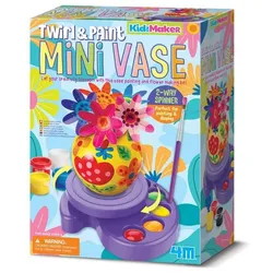 4M KidzMaker Twirl & Paint Mini-Vase