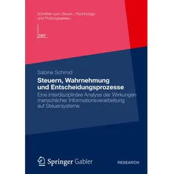 Steuern, Wahrnehmung und Entscheidungsprozesse, Fachbücher von Sabine Schmid