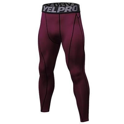 Herren Kompressionshose Kompressionsstrumpfhosen Sport-Baselayer Hohe Taille Unterteile Fitnessstudio Athleisure Trainieren Frühling Herbst Schnelltrocknend Fitnessstudio Basketball sportlich Normale
