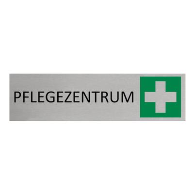 CombiCraft Aluminium Türschild Pflegezentrum 165x45mm mit 3M-Tape