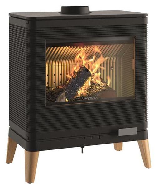Invicta P610449, Freistehende Feuerstelle, Geschlossen, Brennholz, Anthrazit, Drinnen, Horizontal