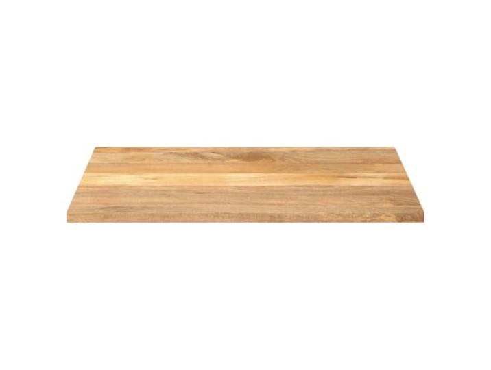 KTHLBRH Tischplatte 90 x 80 x 3,8 cm rechteckig Massivholz Mangoholz Rustikales Design, pflegeleichte Oberfläche, kombinierbar mit verschiedenen Unterlagen, einzigartige Maserung