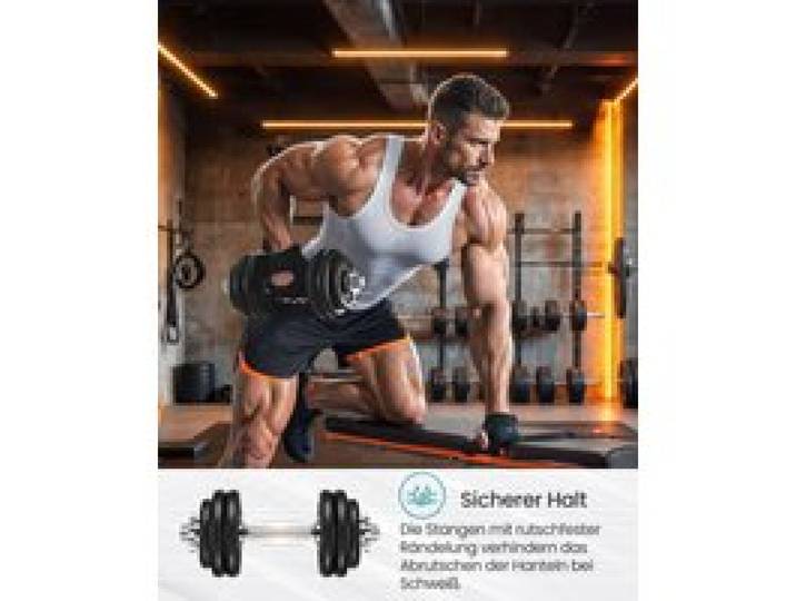 SONGMICS Halter SYL20/30/40T gietijzeren halterset 20/30/40 kg verstelbaar