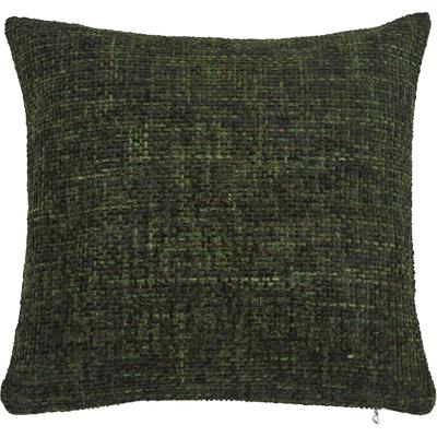 Dekokissen DONE. "Twist", grün (khaki, meliert), B:45cm H:1cm L:45cm, Polyester, Dekokissen_Sitzkissen_Kissenhüllen, Geflochtene Optik