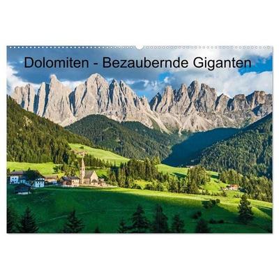 Dolomiten - Bezaubernde Giganten (Wandkalender 2026 DIN A2 quer), CALVENDO Monatskalender