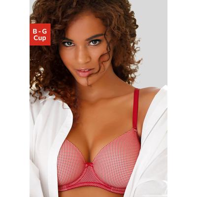 Schalen-BH LASCANA "Invisible Pink", Damen, Gr. 70, Cup F, pink, Microtouch, Obermaterial: 86% Polyamid, 14% Elasthan, BHs BH Schalen-BH T-Shirt-BH, mit Spacer-Schalen, perfekt unter weißer Kleidung, Sommer