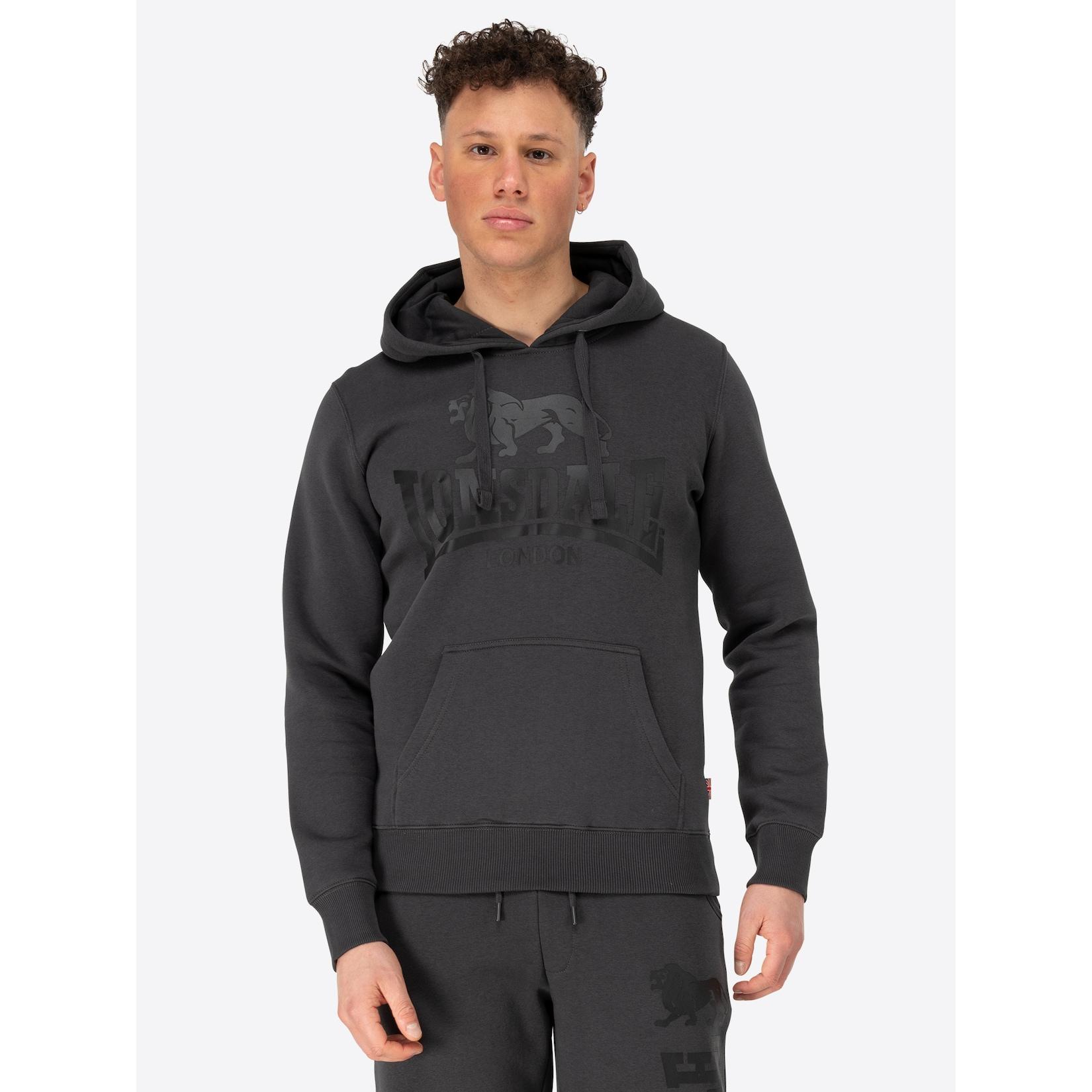 Lonsdale Herren Kapuzensweatshirt schmale Passform GO SPORT 2