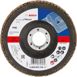 Bosch Fächerschleifscheibe X431 Standard for Metal, gerade - 2608603716