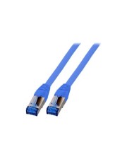 EFB Elektronik EFB-Elektronik Patch-Kabel RJ-45 M bis M 15 cm SFTP CAT 7 Kabel / 6a Anschlüsse halogenfrei geformt Blau (K5525FBL.0,15)
