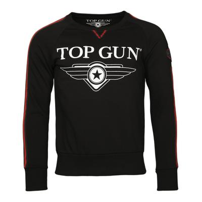 Sweater TOP GUN "Streak TG20191013", Herren, Gr. XXXL, schwarz, Obermaterial: 100% Baumwolle, Sweatshirts Sweater