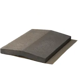 WESERWABEN® Mauerabdeckungen Anthrazit glatt Satteldach 35 x 5,5 x 49
