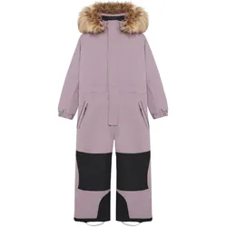 Color Kids, Unisex, Skijacke, Kid's Coverall with Contrast & Fur (134), Rosa