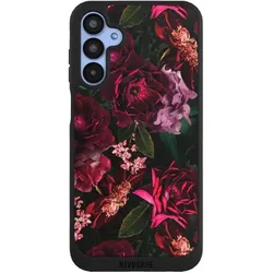 Nivocase Handyhülle für Samsung Galaxy A15 5G Hülle NIVOpure Case Schwarz Blumen Blüte Rose (Samsung Galaxy A15 5G), Smartphone Hülle, Schwarz