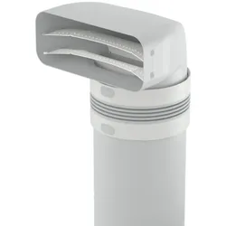 Naber COMPAIR PRIME flow® P-UR 150 Umlenkstück 90° mit Rundrohr 500 mm 4051012