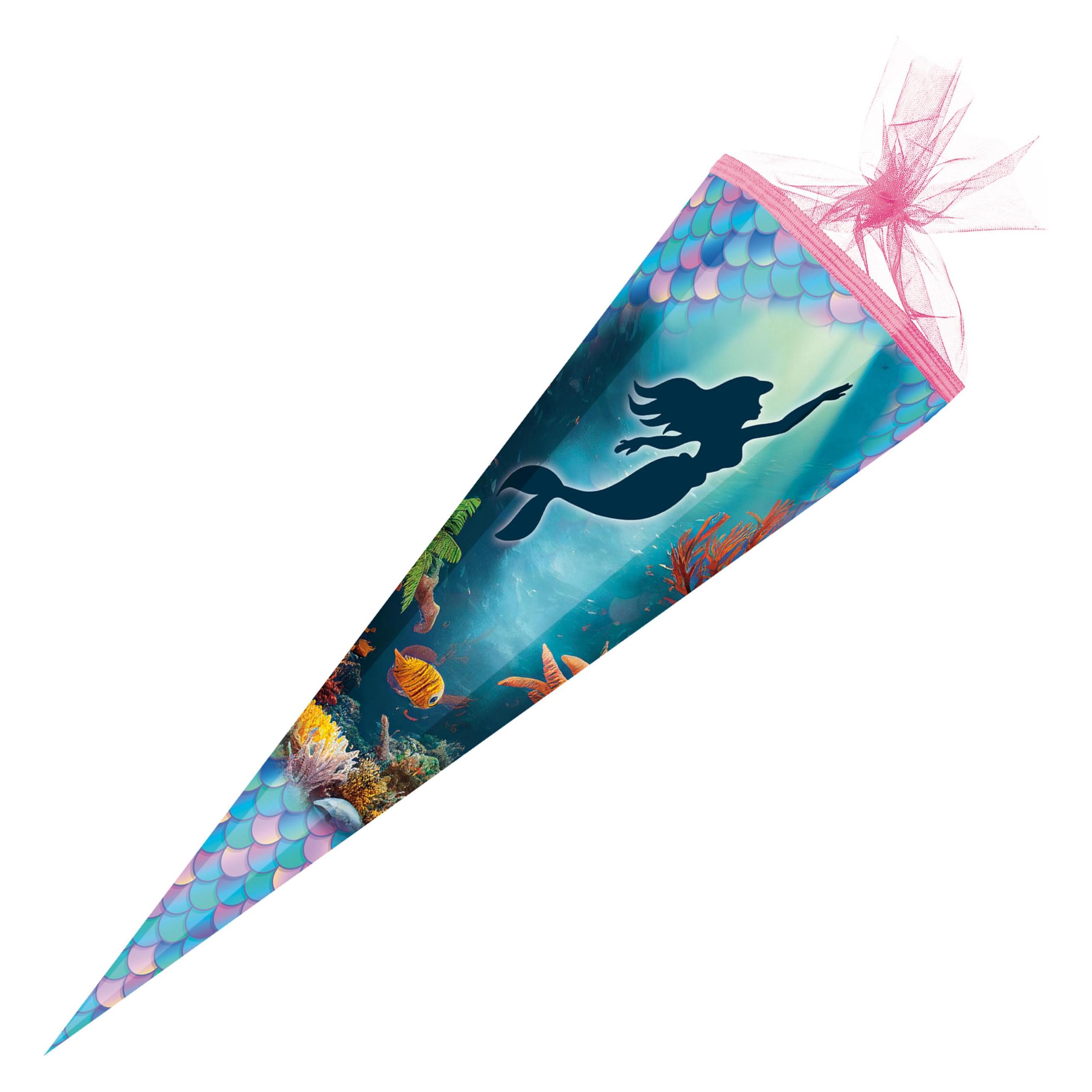 Nestler Schultüte Meerjungfrau 85cm eckig (85 cm) (46642965)