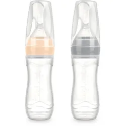 Squeeze Fütter-Flasche mit Löffel