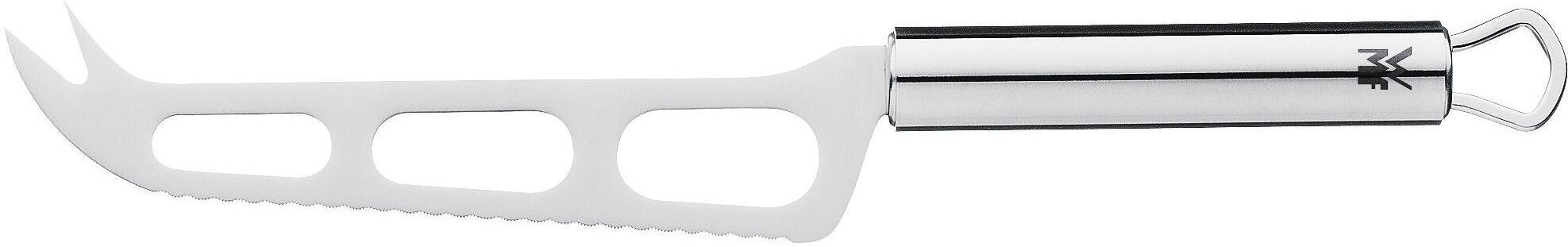 Käsemesser WMF "WMF Käsemesser Profi Plus Silber", silber (silberfarben), Klingenlänge 15cm, Edelstahl, Kochmesser, Käsemesser, Wellenschliff silberfarben Klingenlänge 15cm