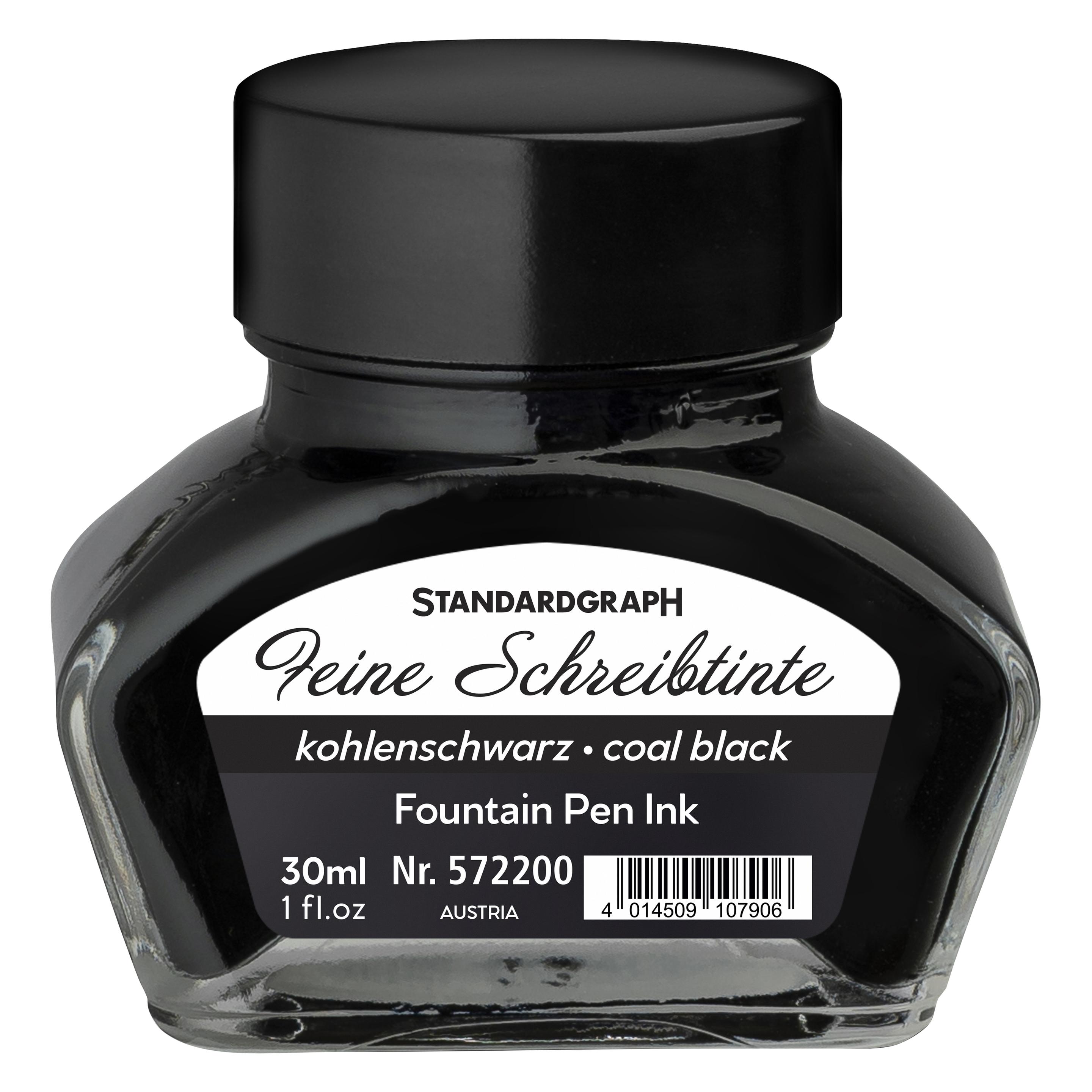 Standardgraph Tinte 30 ml Kohlenschwarz (Schwarz) (572200-SG)