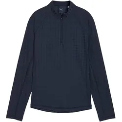 Puma Layer Houndstooth 1/4 Zip, navy