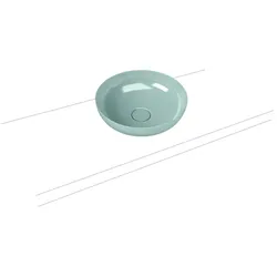 Kaldewei Miena Waschtisch-Schale 909306003679 3180, Ø 45 cm, Soft Touch, Perl-Effekt, ohne Überlauf, ohne Hahnloch, Schallschutz