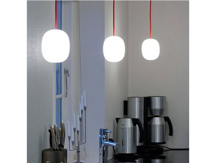 SuperEgg 200 Pendelleuchte Rot - Piet Hein - Esszimmer - Glas