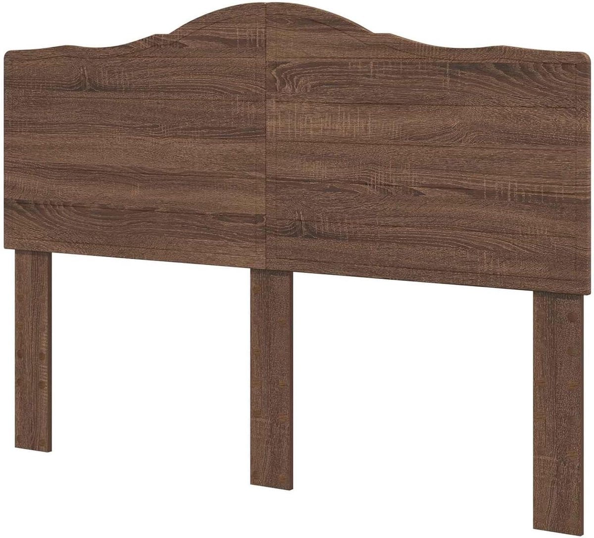 Modern houten hoofdbord voor in de slaapkamer - Bruin eiken - Breedte: 163 cm