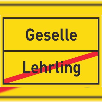 HB-Druck Geselle Lehrling Aufkleber Ortsaufkleber A3 (297x420mm)