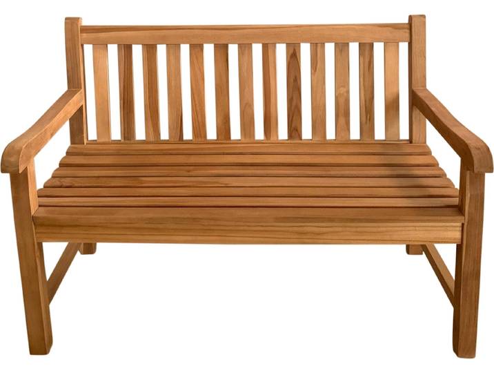 Axi Nowi Banc De Jardin En Bois De Teck\, Brun Banc En Bois Avec Accoudoirs Banc De Parc En Teck Pour Jardin / Terrasse Avec Dossier Pour 2