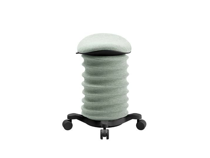 Height-adjustable office stool Topstar Sitness Green/Black, Hard floor castors, Dynamic sitting - ideal for healthy sitting